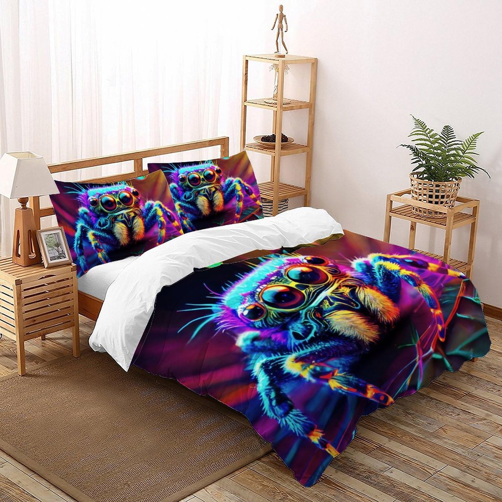Araignée en peluche housse de couette 220x240cm pour transformer la chambre de votre garçon
