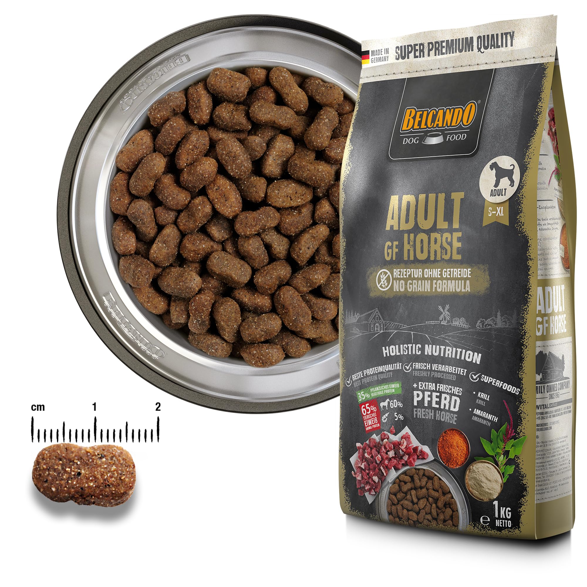 Belcando ADULT GF HORSE 800g×6 BELCANDO Adult GF Horse [4 kg] Dog Food, Dry Food without