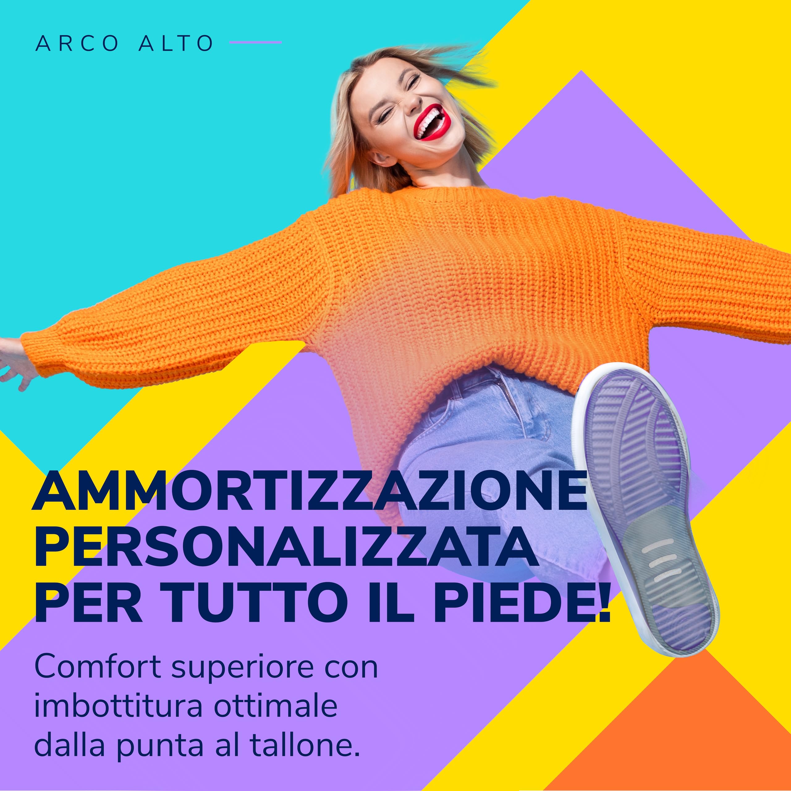 Dr. Scholl's Solette Comfort - Solette per Fascite Plantare e Arco Plantare Alto per Piede Cavo, Donna e Uomo, Lunghezza Piena, Comfort Tutto il Giorno