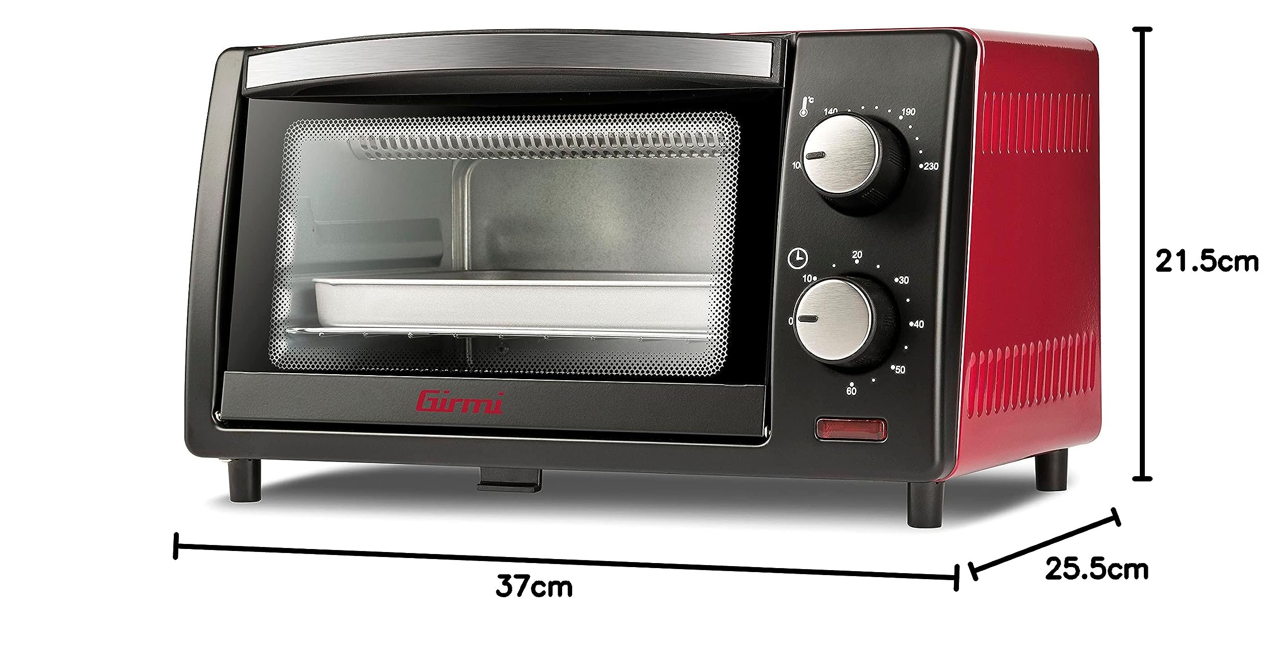 Girmi FE10 Kuchenka elektryczna, 800 W, 10 Litrowa, Grill INOX