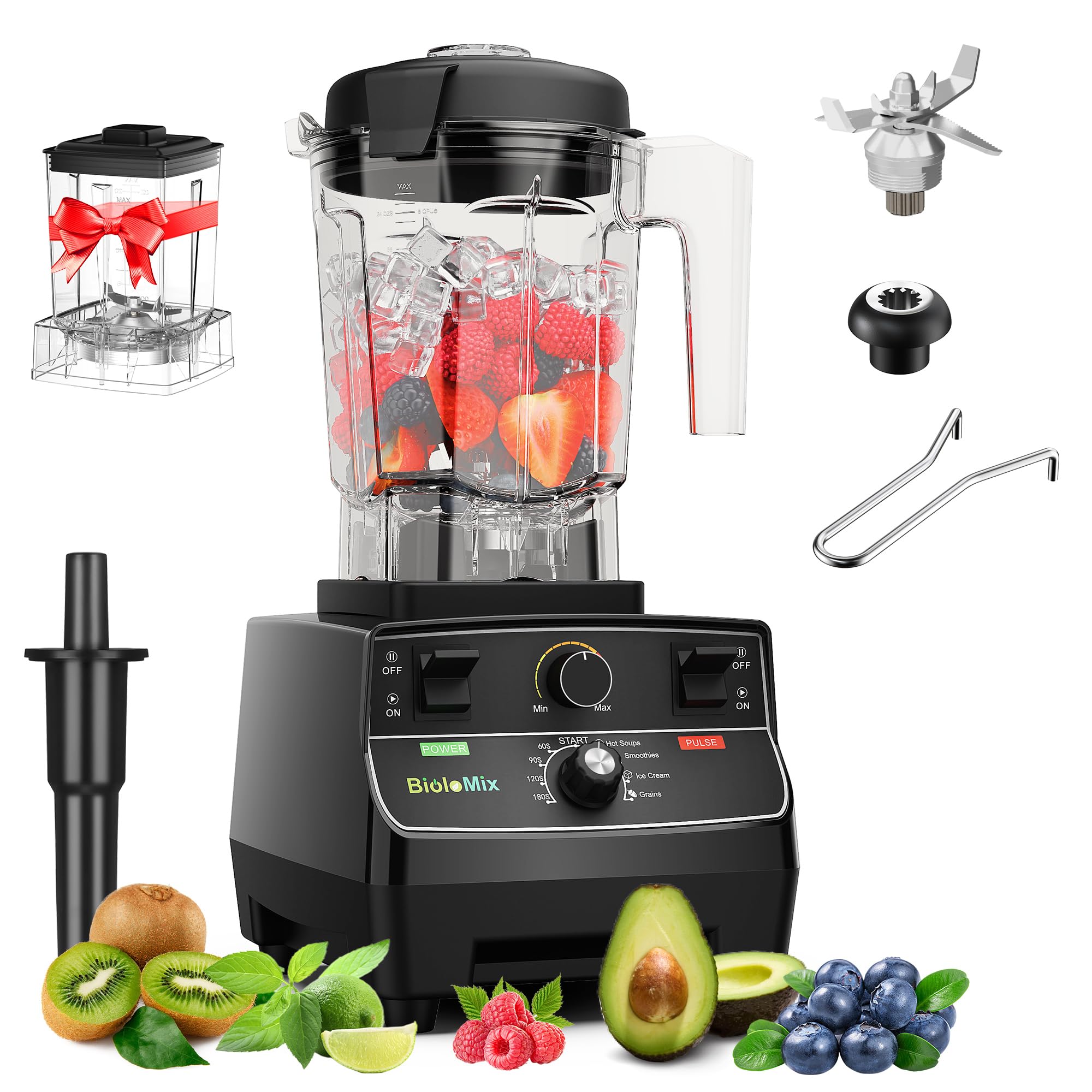 Biolomix Professional Smoothie Blender, 2200W High Power with 68oz
