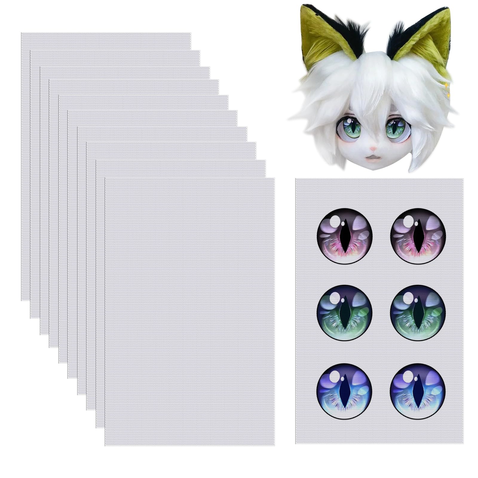 Amazon.com: ourkiss Fursuit Eye Plastic Mesh 0.8mm Waterproof Printable ...