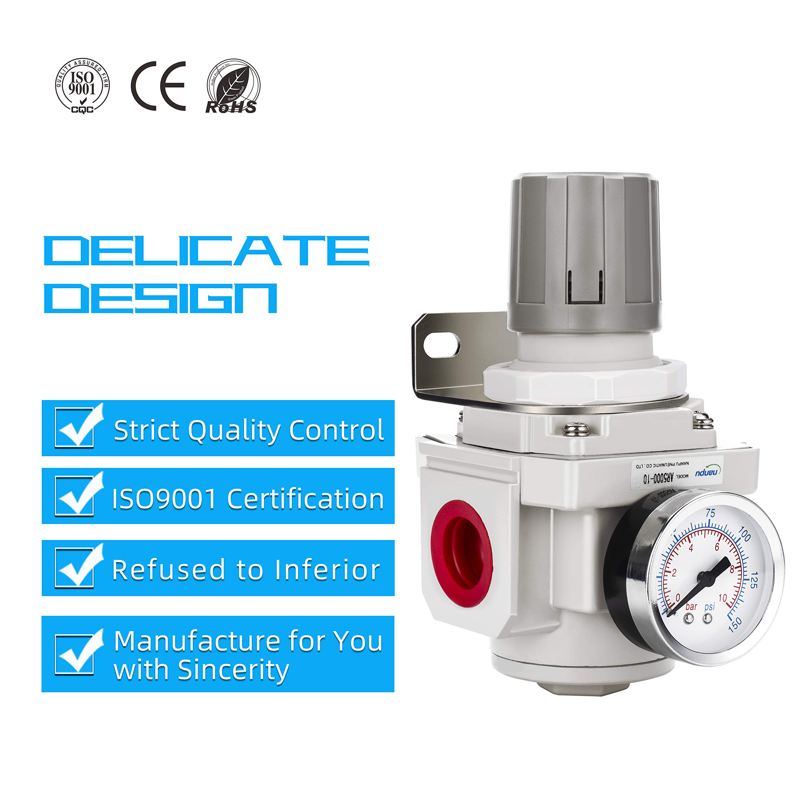 NANPU 1" NPT Air Regulator - Precise Air Control -5 NANPU 1" NPT Air Regulator - Precise Air Control -5