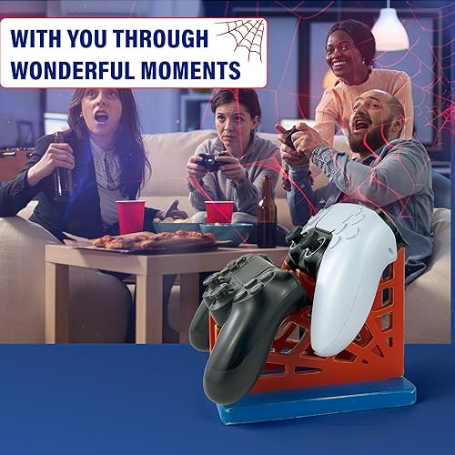 Miniatura 5 de Regalo de jugador para hombres, adolescentes y niños, organizador de controlador de madera con soporte para auriculares y soporte para controlador