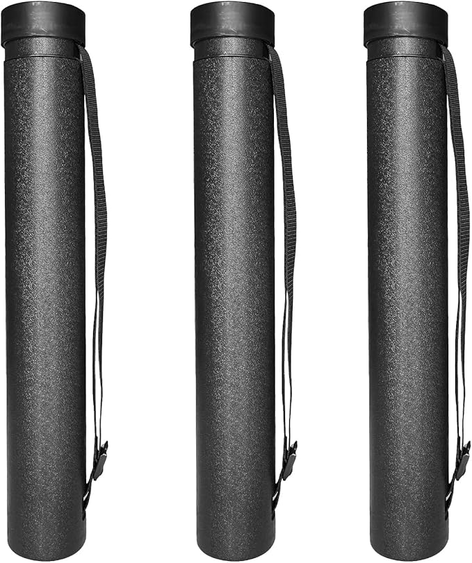 Ecjiuyi 3Pack Poster Tube with Strap,Expandable Blueprint