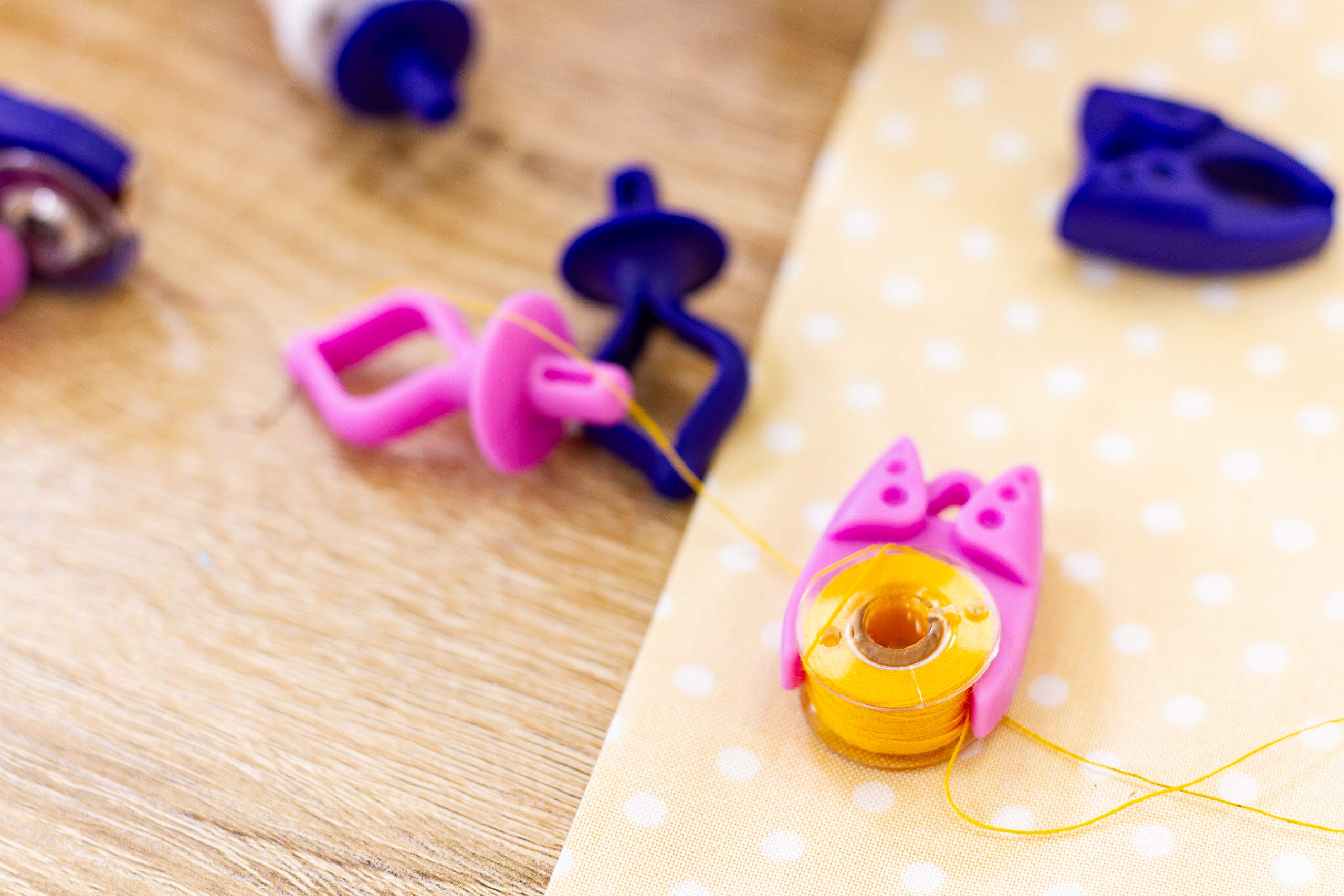 Threaders Silicone Bobbin Clamps, One Size, Transparent - Image 3