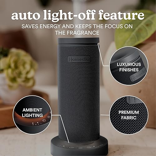 Miniatura 3 de Homedics SereneScent - Mini difusor recargable de tela sin agua, dispositivo de aromaterapia inalámbrico, uso con aceite SereneScent de 0.5 onzas