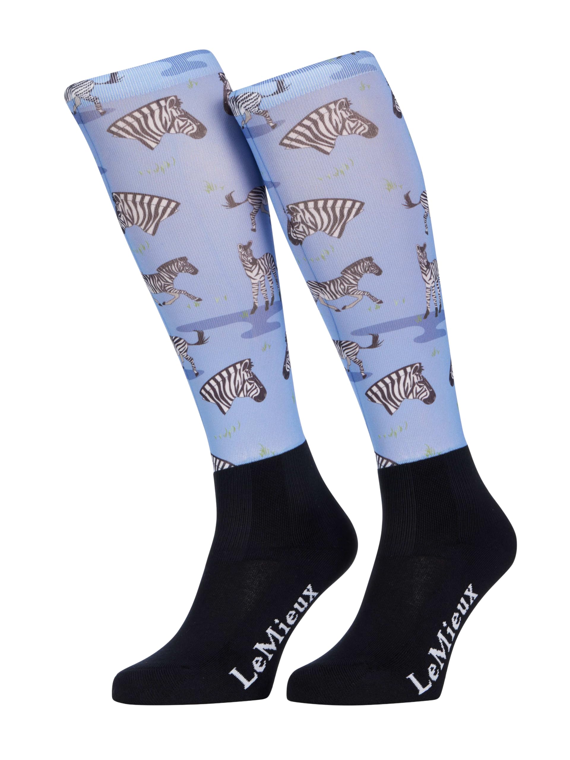 LeMieux Womens Footsie Socks - Zebra Size: Medium