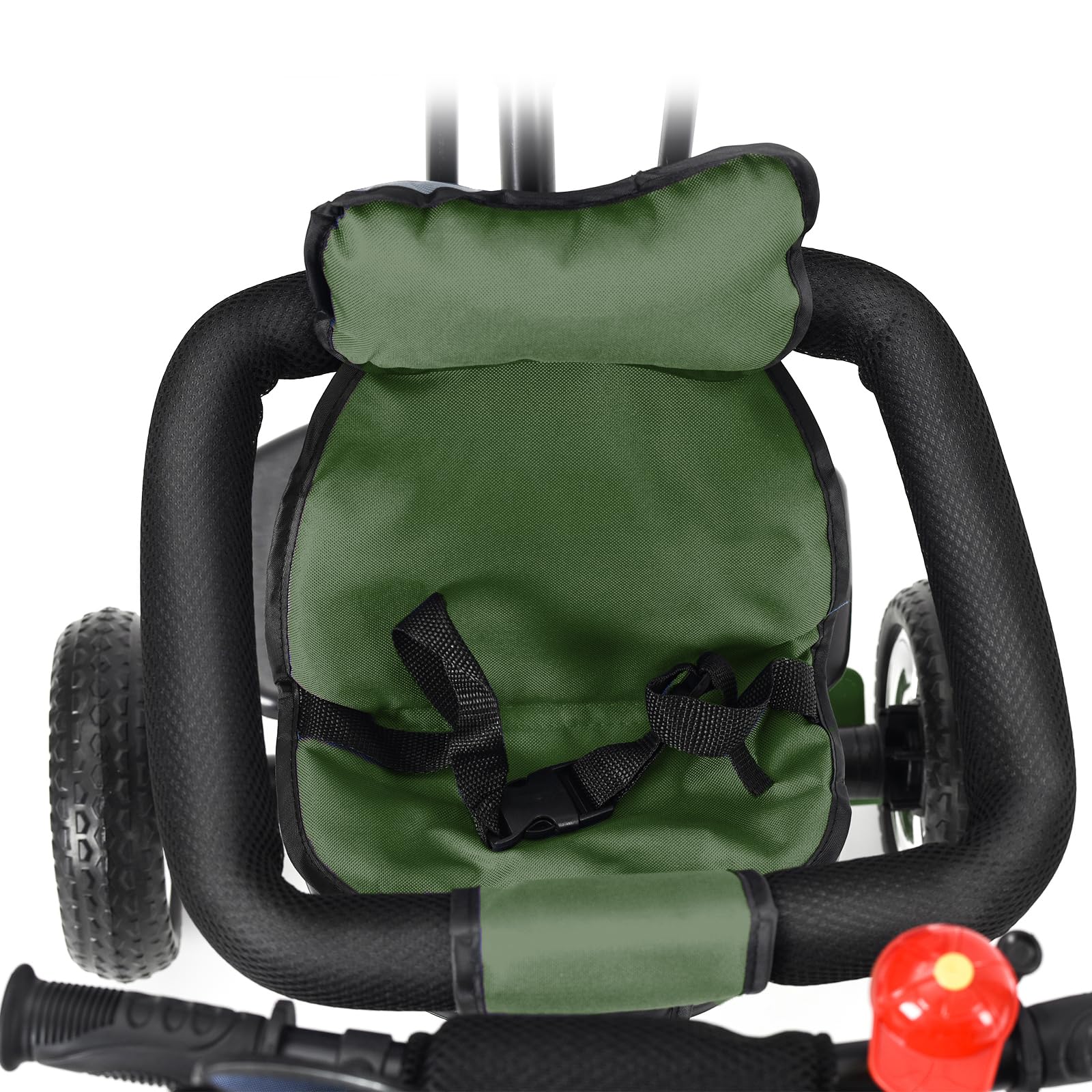 OHMG 4 en 1 Tricycle Bébé Évolutif,Draisienne Évolutif,Trike Bebe,Velo Poussette Bebe Évolutif,0-6 Ans,Siège Réversible,Tricycle Enfant Évolutifavec Poignée de Poussée Réglable