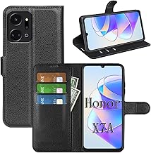 betterfon Hülle für Honor X7A Handyhülle Klapphülle Schutzhülle PU Leder mit [Standfunktion] [Kartenfächern] in Schwarz