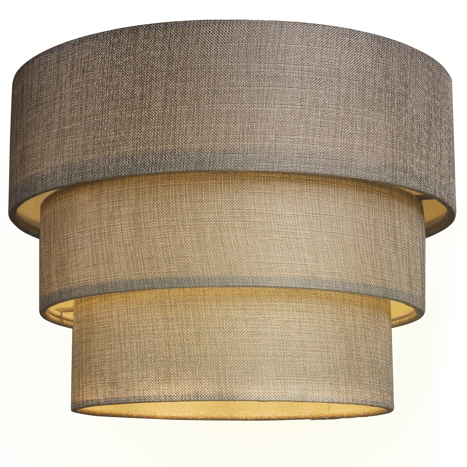 Bepsty Fabric Lamp Shade for Floor Lamp, Chandelier Pendant Light Replacement Linen Drum