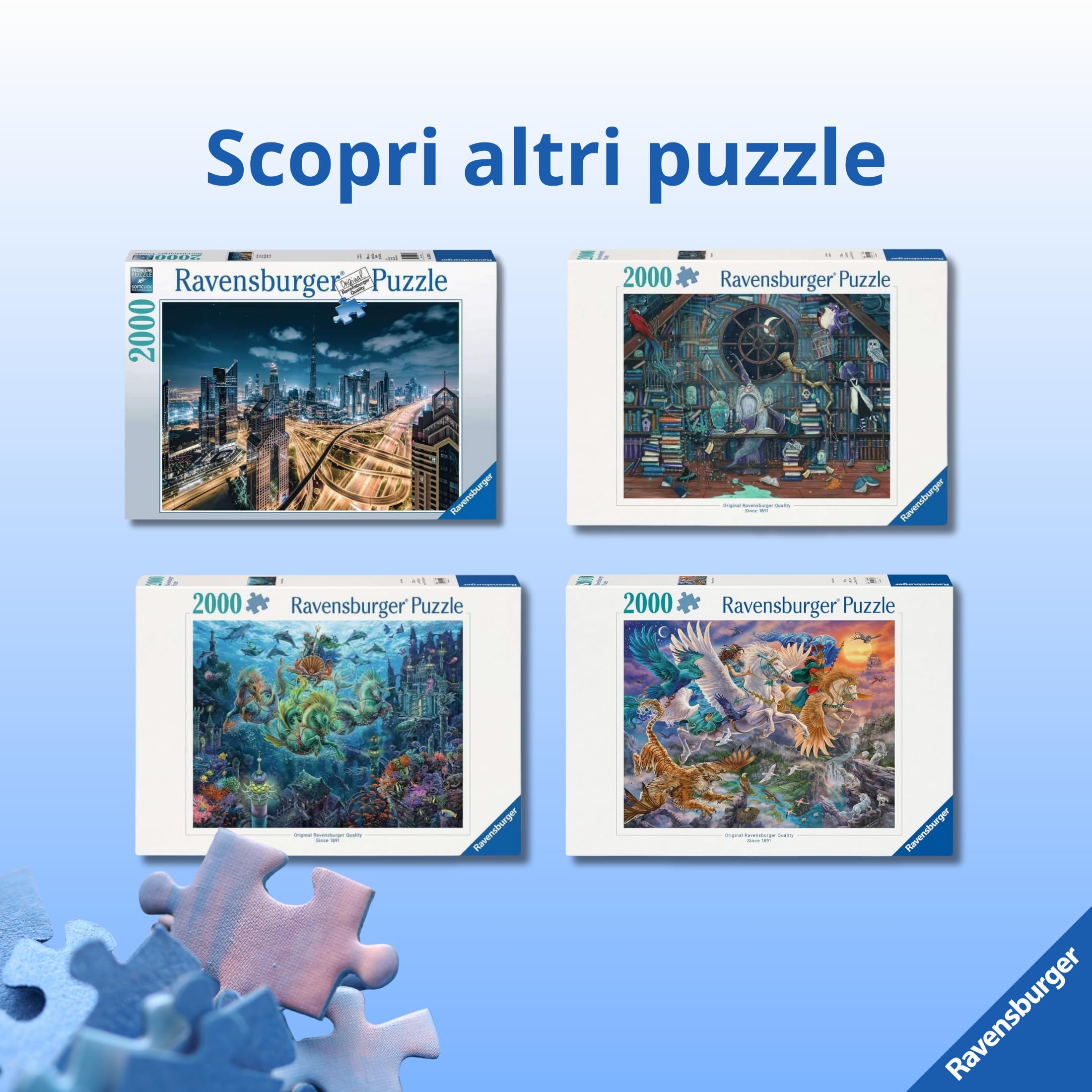 Ravensburger - Puzzle 2000 Pezzi Everyday Art | Puzzle 2000 Pezzi | Rompicapo Adulti E Bambini Dai 14 Anni In Su | Regalo Per Bambini E Adulti | Misure 98x75cm | Tecnologia Soft-click