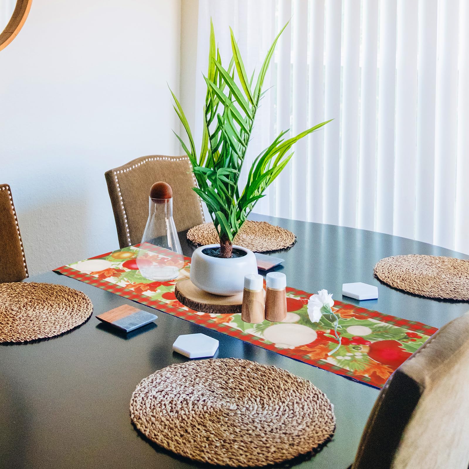 Chemin De Table - F - 180x35CM - Noël - Décoration De Fête - Style