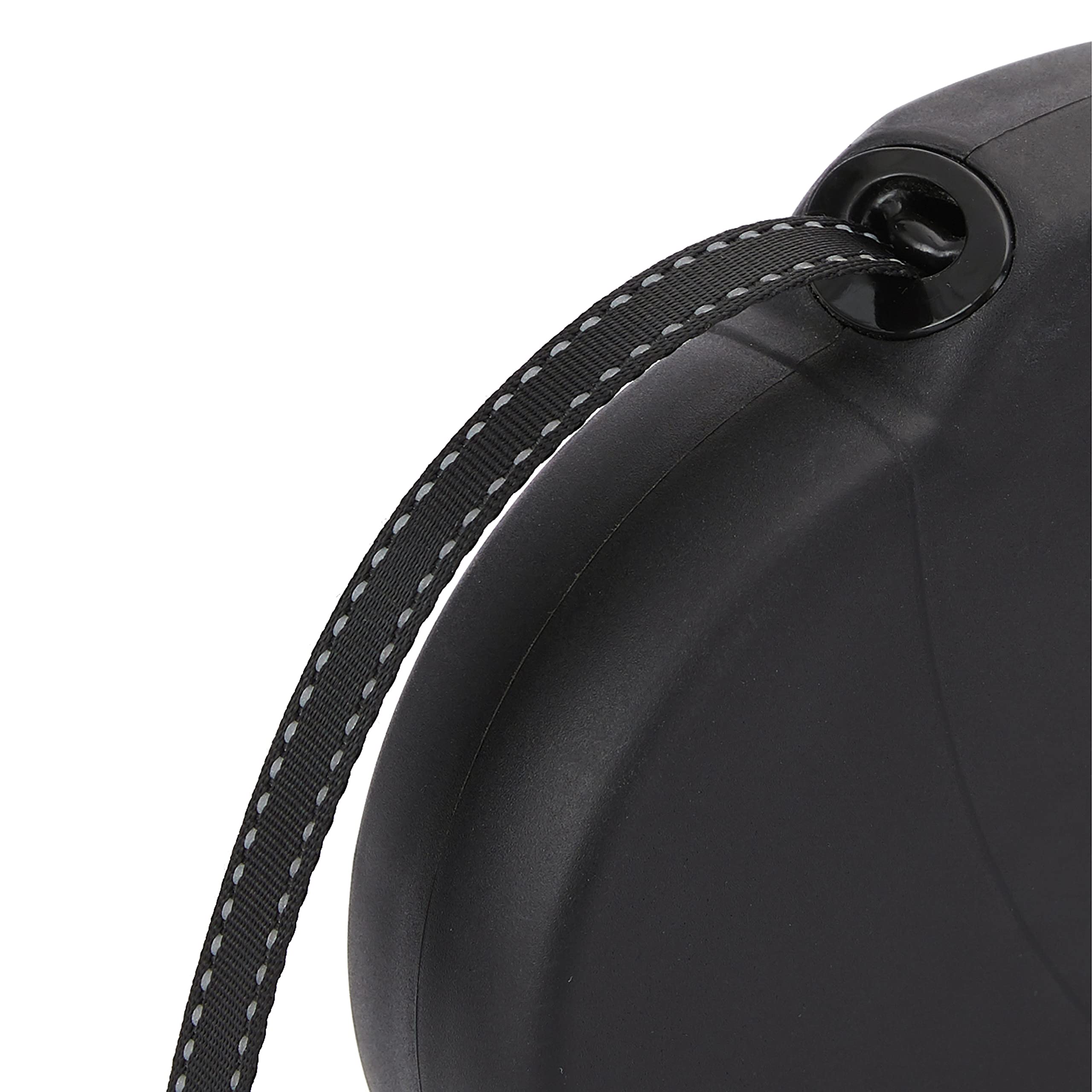 DDOXX Guinzaglio retrattile per cani di piccola e grande taglia | Diversi colori e taglie, XS fino a 8 kg | Per cuccioli di gatto e cani | Retrattile fino a 3 metri | accessori per cani inclusi | Nero