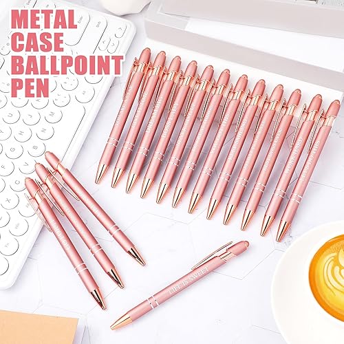 Miniatura 2 de Sherr 80 bolígrafos con citas inspiradoras motivacionales con punta de lápiz capacitivo de 5.6 pulgadas, divertidos bolígrafos de tinta a granel,