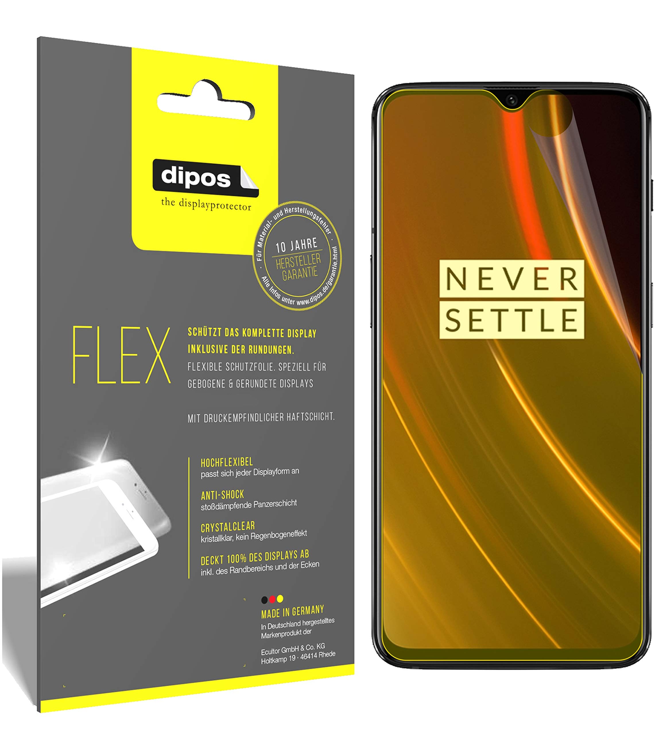 DIPOS - 6x Pellicola Protettiva Antiriflesso Compatibile Con Tcl Movetime Mt43k Pellicola Dprotezione