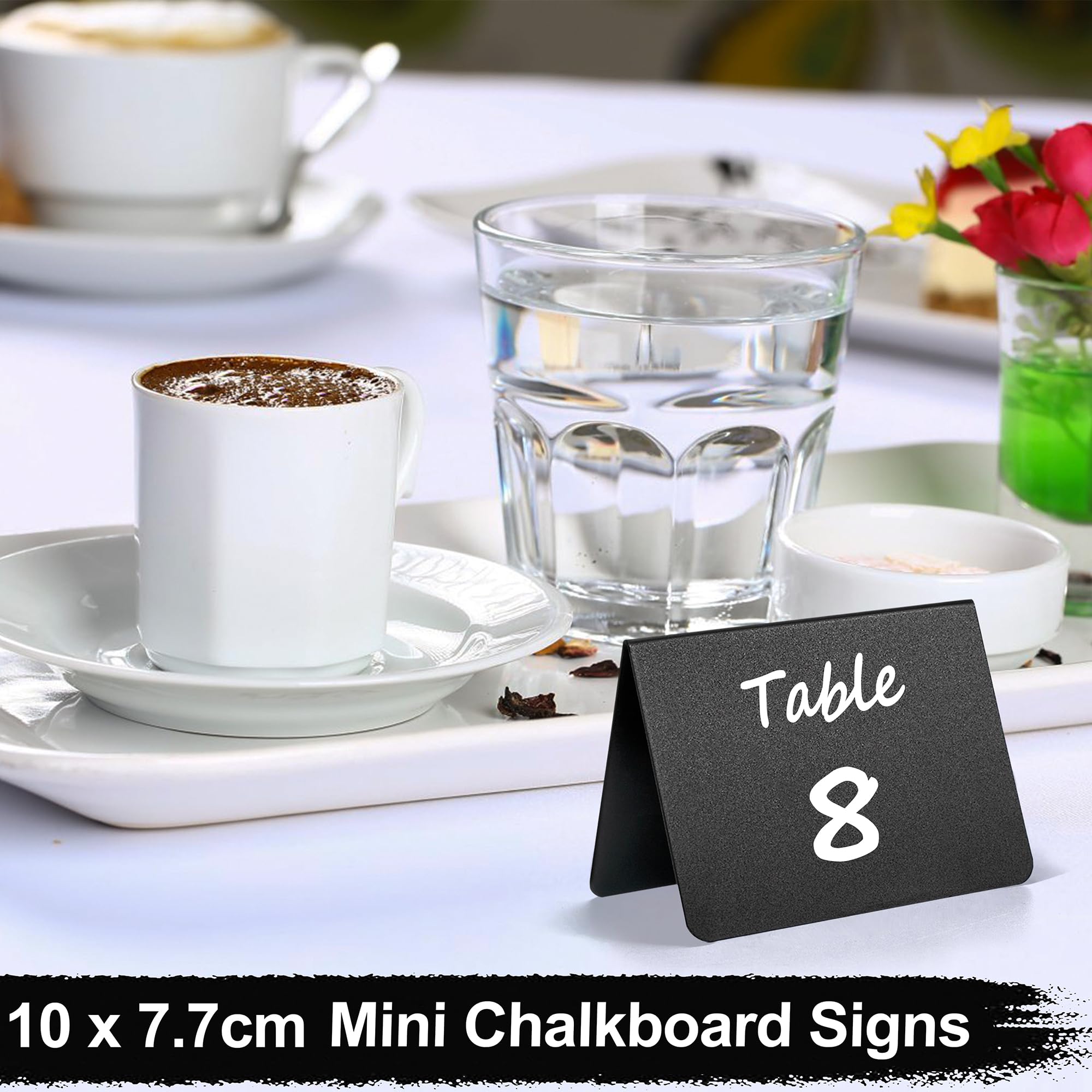 Lot De 6 Mini Tableaux Noirs Craie – Ardoise Murale 100% Bois, Idéal Restaurant, Maison & Fêtes
