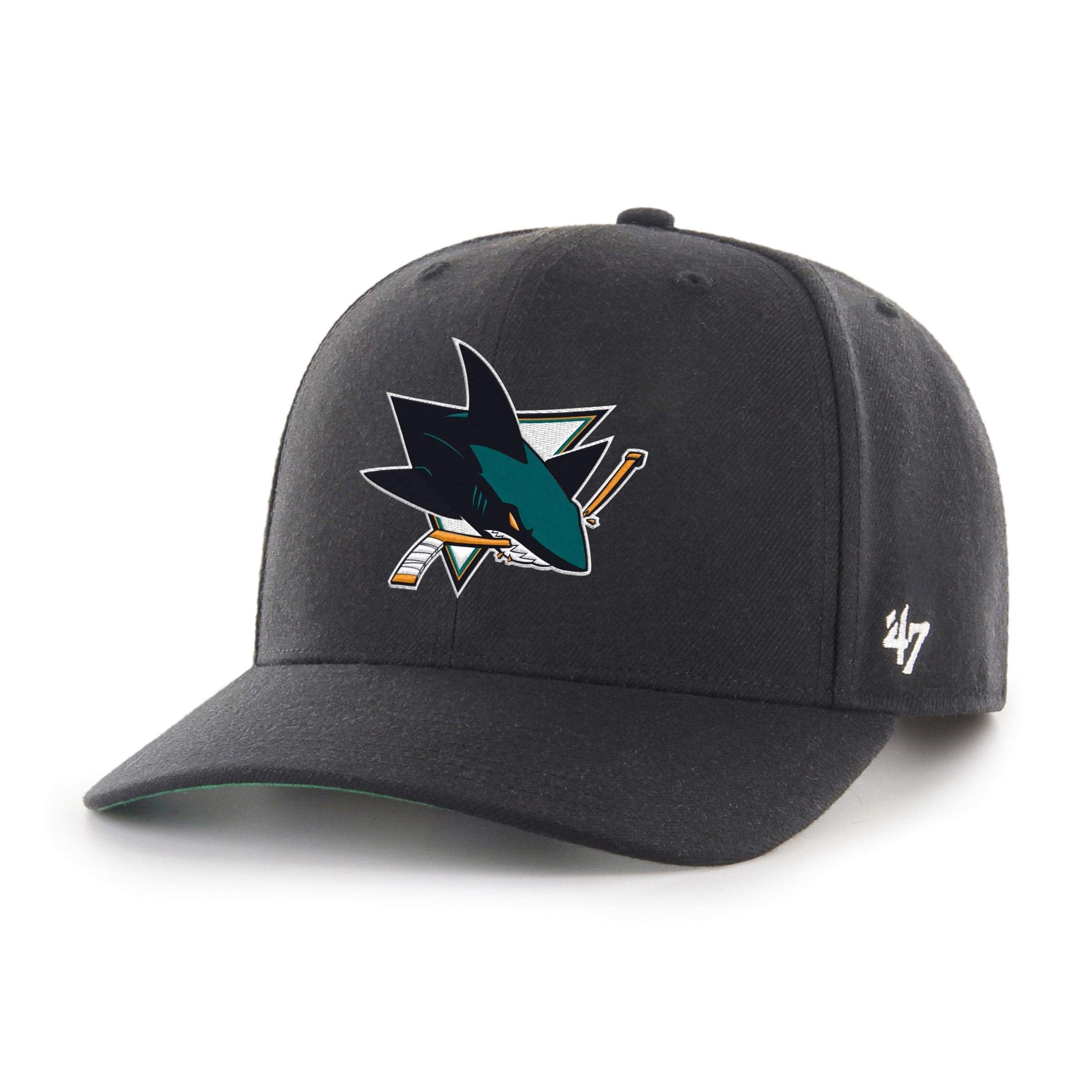 Unisex Black 47 Brand Low Profile Snapback Cap - Zone San Jose Sharks