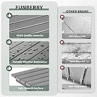 Vista 7 de FUNBERRY Mesa auxiliar plegable al aire libre de Adirondack, portátil ninguna tabla auxiliar HDPE del patio de la asamblea todo el clima