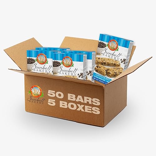 Sunbelt Bakery Barras de granola masticables con chispas de chocolate 10 onzas 50 unidades 5 cajas