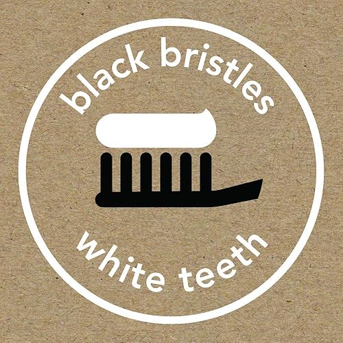 Miniatura 5 de Hello Cepillo de dientes de cerdas suaves con infusión de carbón, negro, sin BPA, vegano, mango a base de plantas, 1 unidad (paquete de 6)