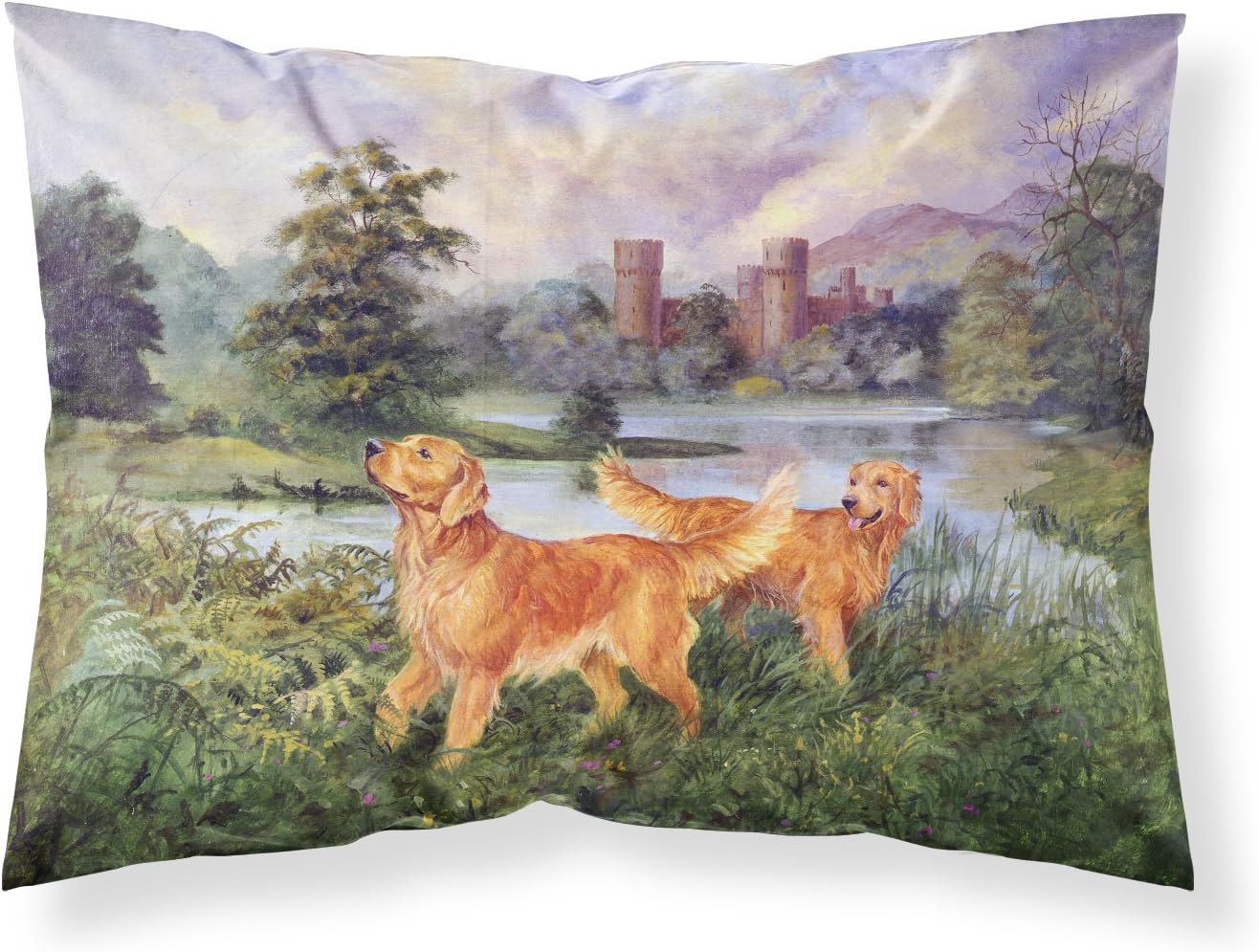 Caroline's Treasures HMHE0011PILLOWCASE English Pointer by Michael Herring Fabric Standard Pillowcase Lightweight Super Soft Easy Care Decorative Artwork Pillowcase, Standard image 3