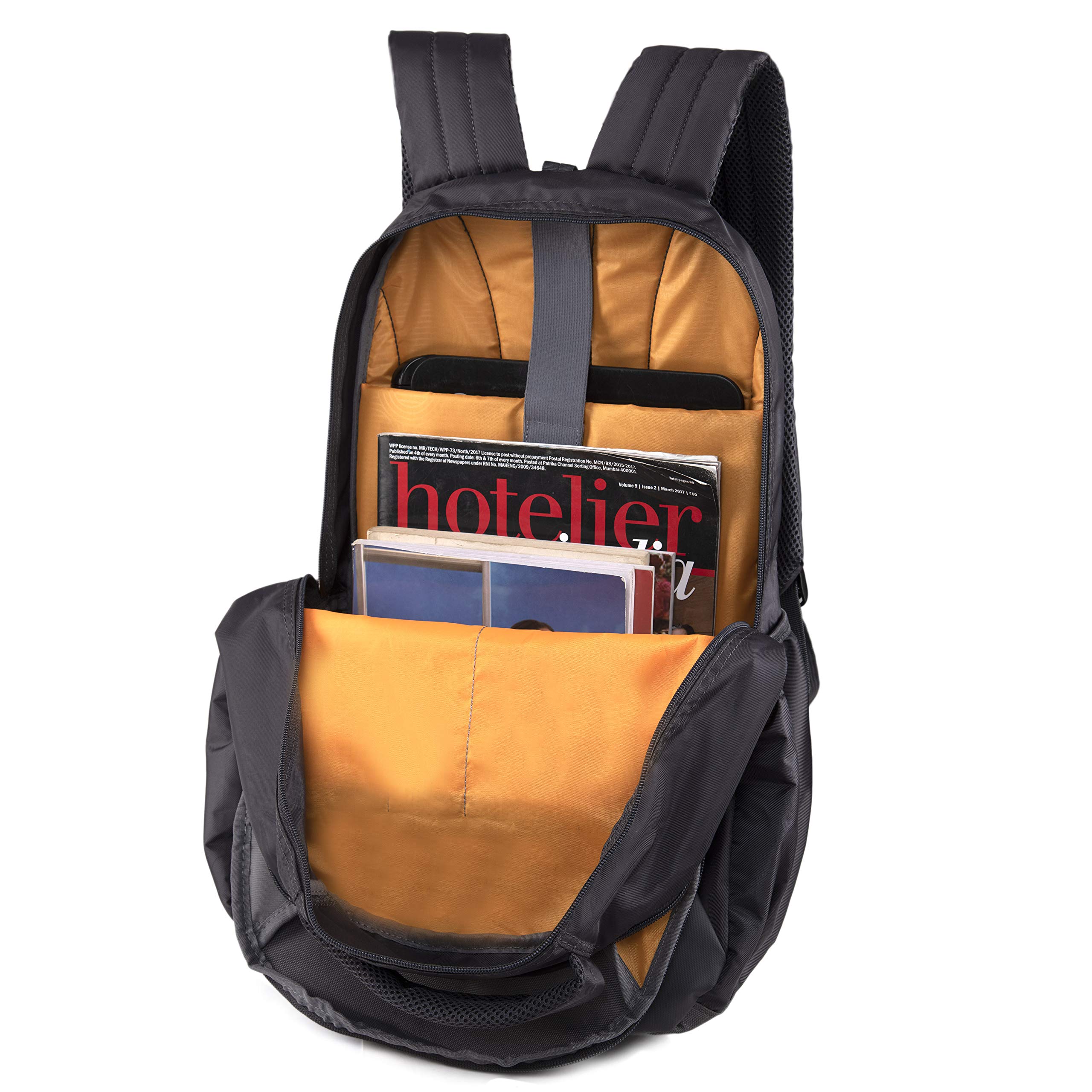 American Tourister Unisex Zip Closure Laptop Backpack (Black_Free Size)