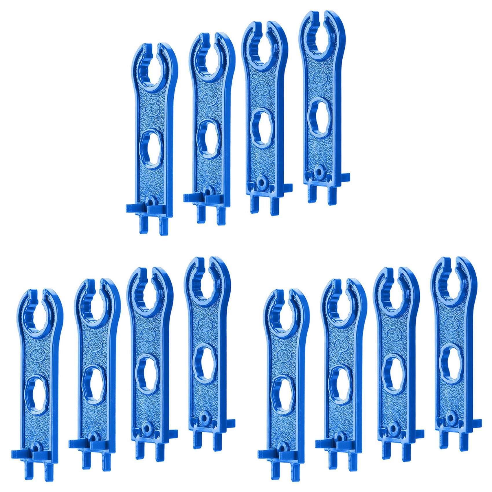 Jnchdghwa Blue 12Pcs Solar Connector Tool Wrenches, Solar Panel Connector Assembly Tool For Connectors,Plastic Solar Wrench Spanner