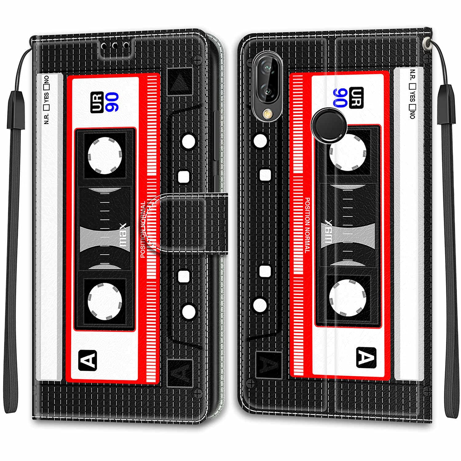 Custodia Flip Portafoglio Per Huawei P20 Lite / Nova 3e – Pelle PU Con Slot Per Carte, Supporto E Chiusura Magnetica