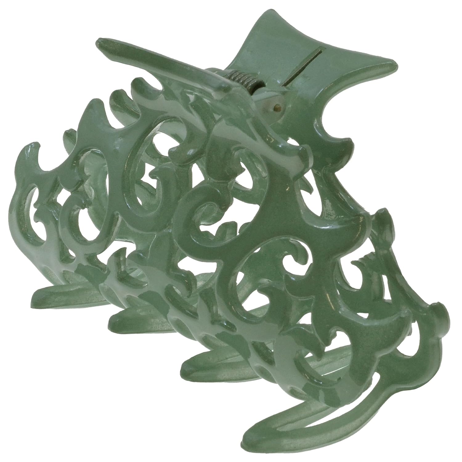Camila Paris CP2907 French Hair Clip for Women, Green, Girls Hair Claw Clips Jaw Fashion Durable and Styling Hair Accessories for Women, Strong Hold No Slip Grip, Made in France