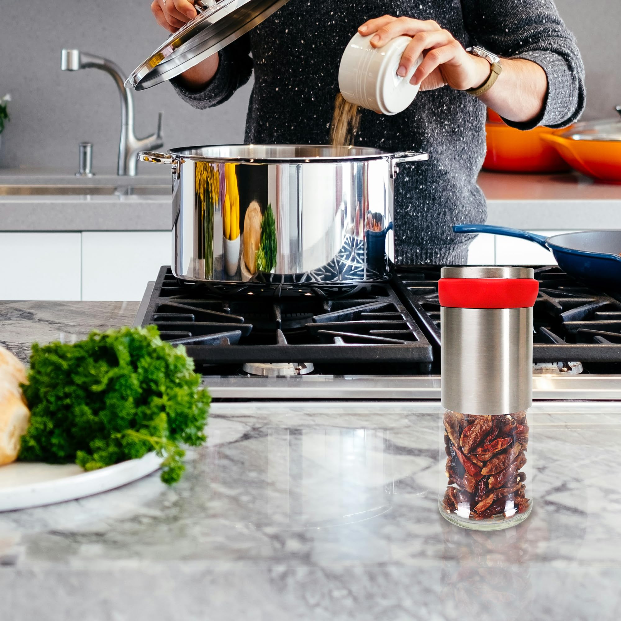 Amazon.co.jp: ソルトペッパーミル – ステンレススチールチリ