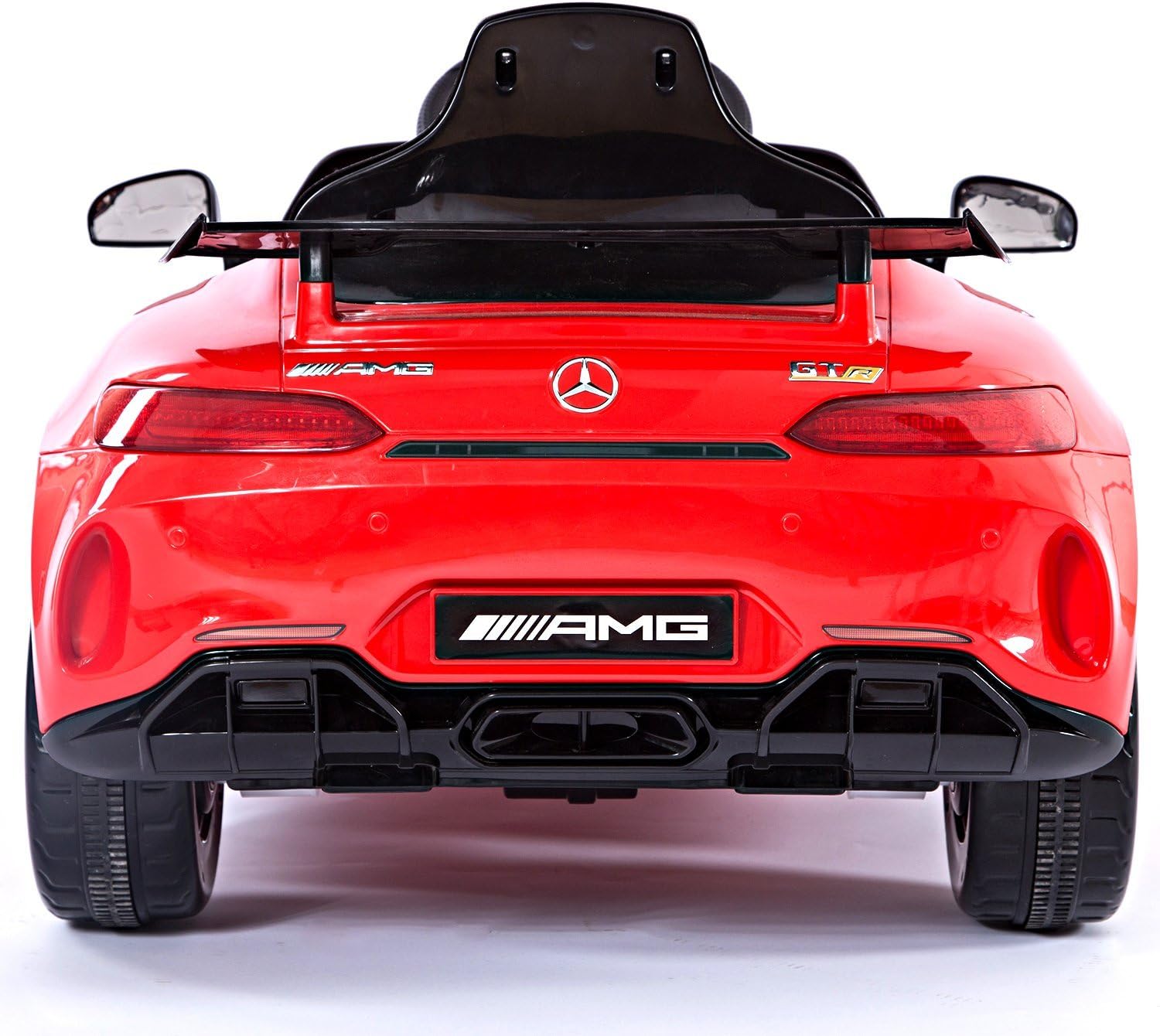 Mercedes Benz AMG GTR Electric Ride On Car with Remote Control for Kids | 12V Power Battery Official Licensed Kid Car to Drive with 2.4G Radio Parental Control Opening Doors Red