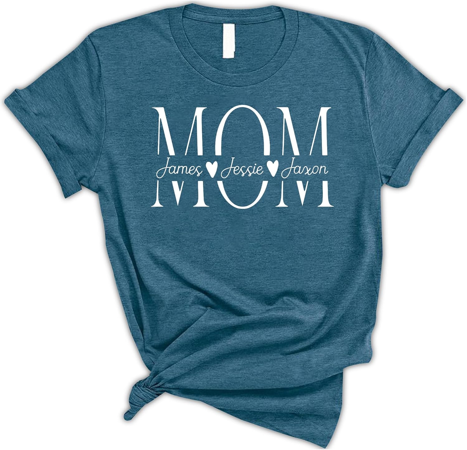 Custom Mom and Kids Names Shirt Sweatshirt Hoodie, Personalized Mothers Day T-Shirt with Kids Name, Custom Children Names Mom Shirt Sweatshirt, Customized Mama Birthday T-Shirt, Mothers Day Tee Hoodie - Image 4