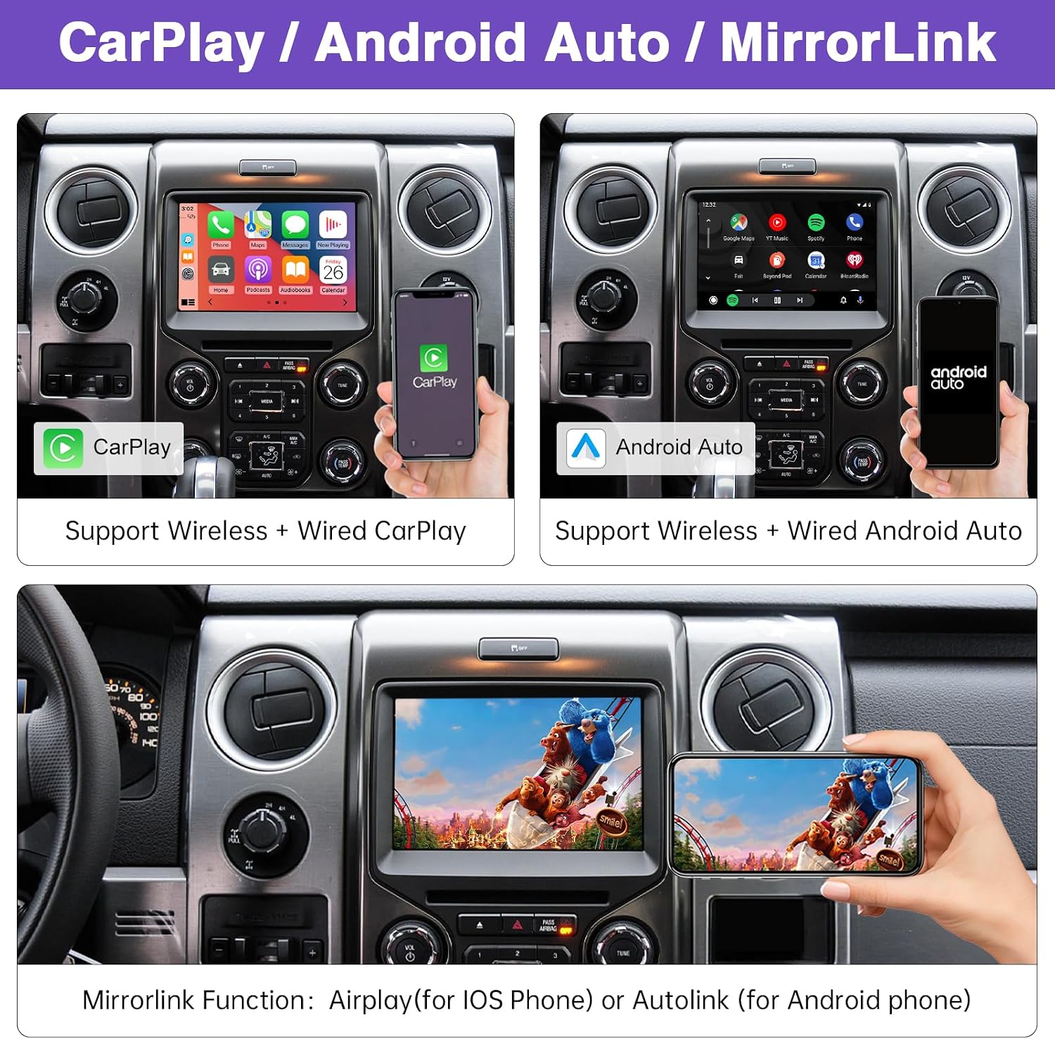 Wireless CarPlay Retrofit Kit Decoder for Ford SYNC 2 System image 5