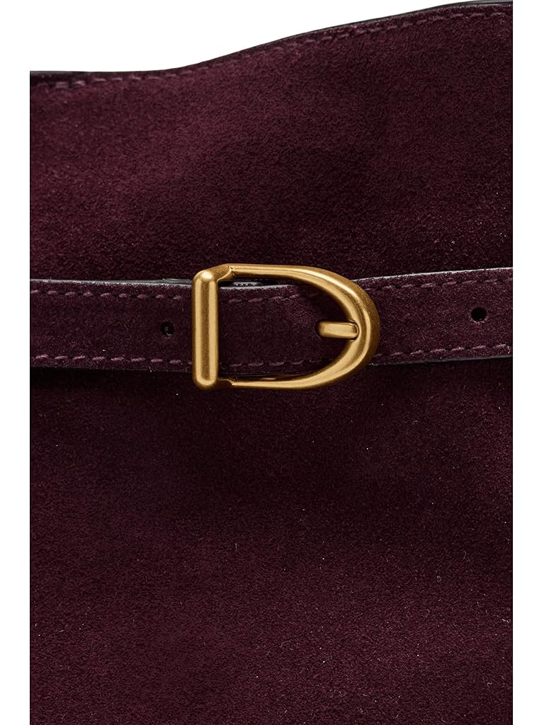 Madewell Suede Belted Essentials Bucket Tote