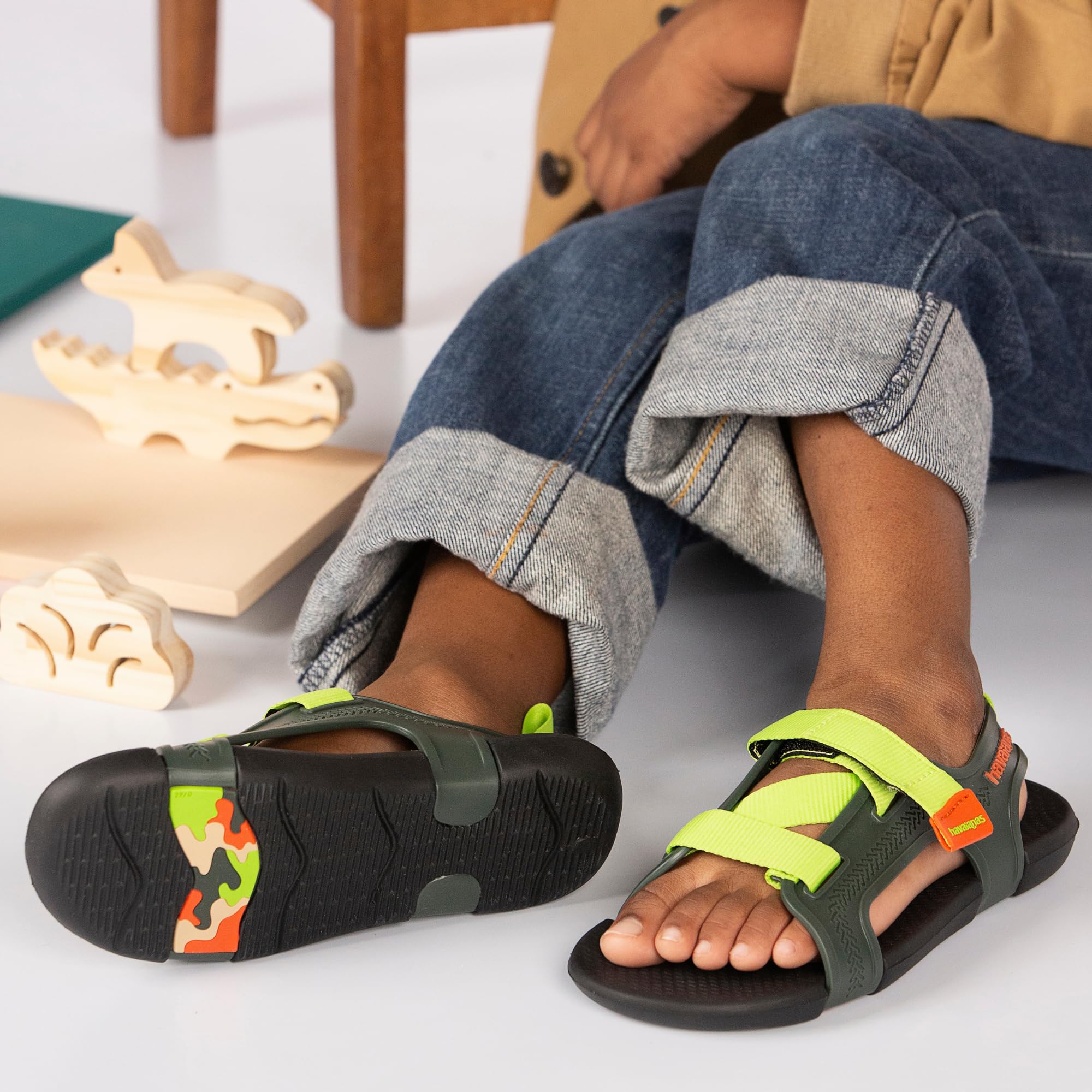 Havaianas Kids Play Active Sandalias para Niños Ergonómicas Seguras Sujeción Ajustable Suela Antideslizante
