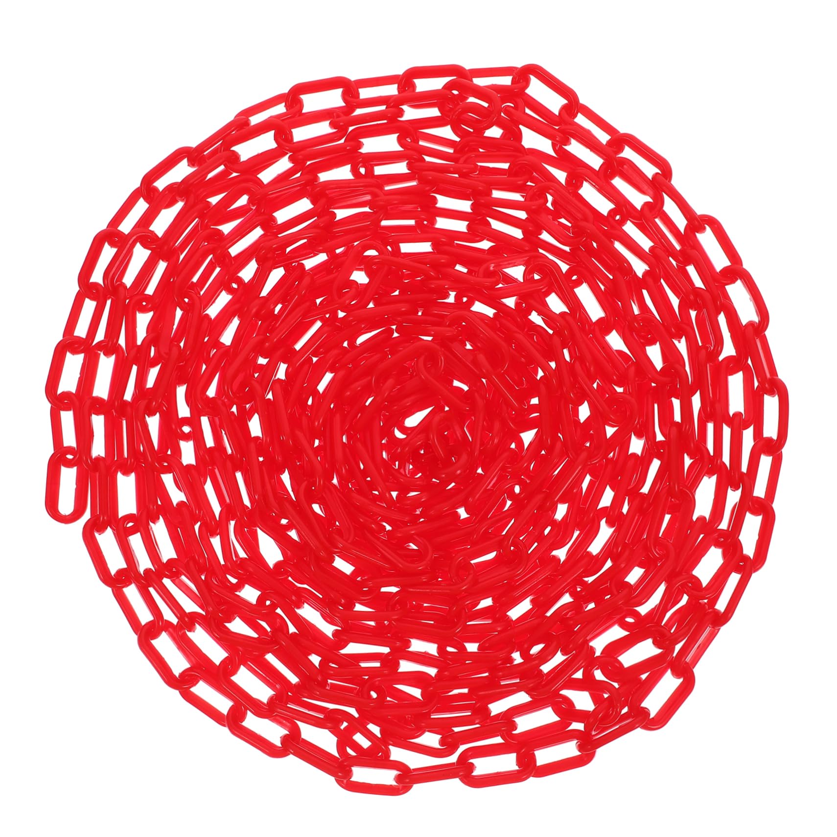 CHILDWEET Chain Warning Protection Door Chain Link Barrier Chain for Crowd Control Delineator Post Chain Parking Lot Chain Barrier Barricade Chain Construction Site Safety Chain Abs Red