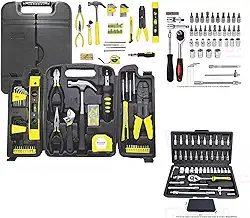 Kit jogo de Ferramentas com Maleta + Kit chave catraca reversível Caixa de Ferramentas Completa