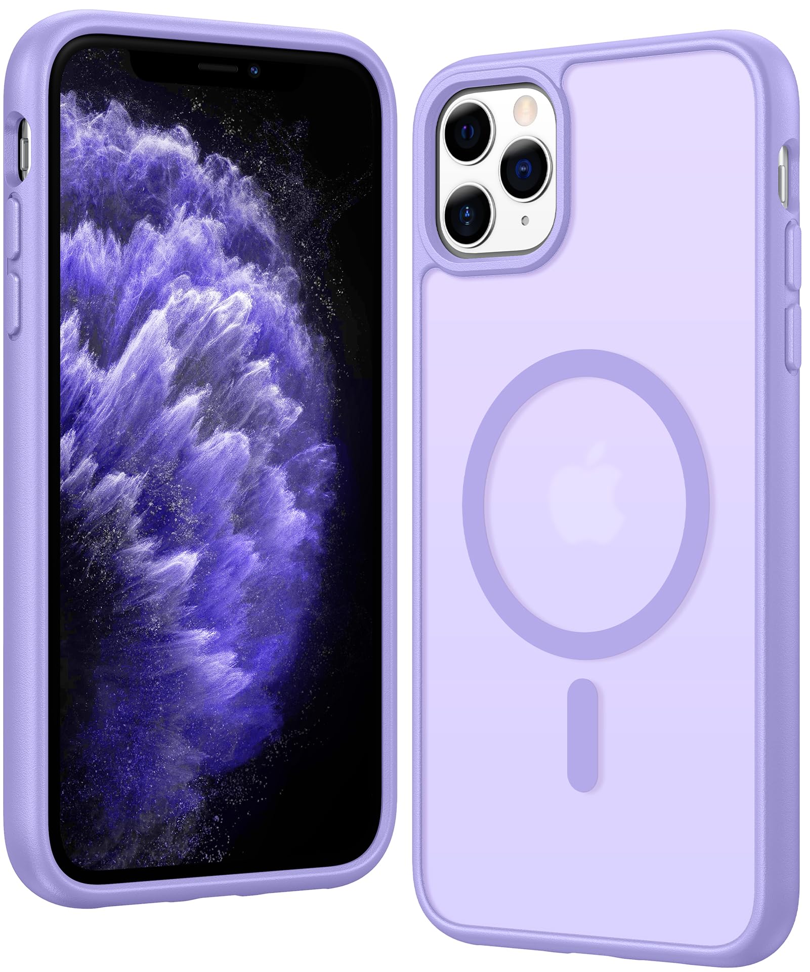 FNTCASE for iPhone 11 Pro Case Matte Slim Compatible with Magsafe | Anti Yellowing, Magnetic, Military Grade, Drop Protection, Rugged Protective, Translucent Cell Phone Cover