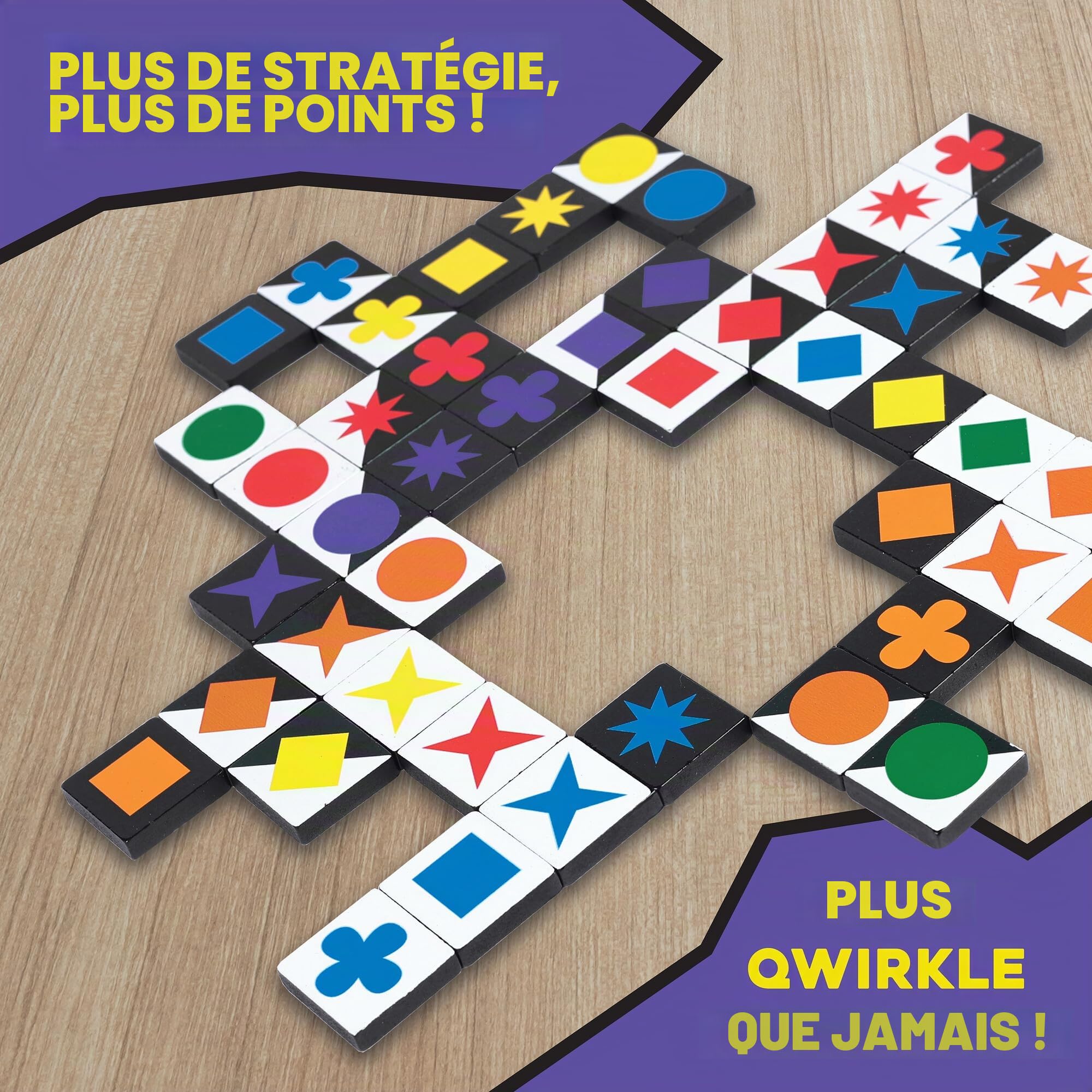 Mindware Qwirkle Flex Jeu de société à partir de 8 ans 2 à 4 joueurs Temps de jeu de 30 minutes