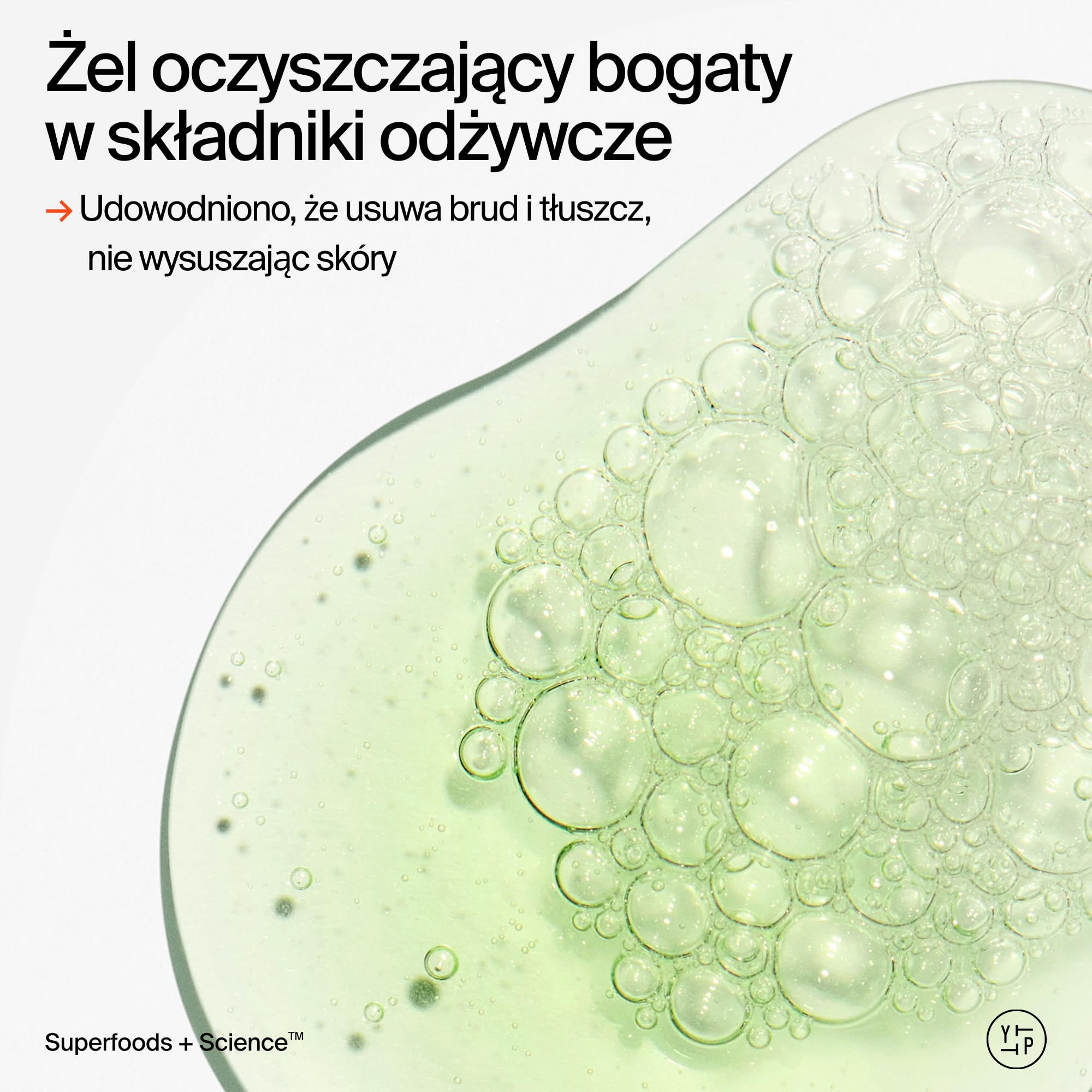Youth To The People Superfood Cleanser, Żel do Mycia Twarzy dla Kobiet, Z Jarmużem, Zieloną Herbatą & Szpinakiem, Równowaga pH, Dla Wszystkich Typów Skóry, Delikatny Płyn do Demakijażu