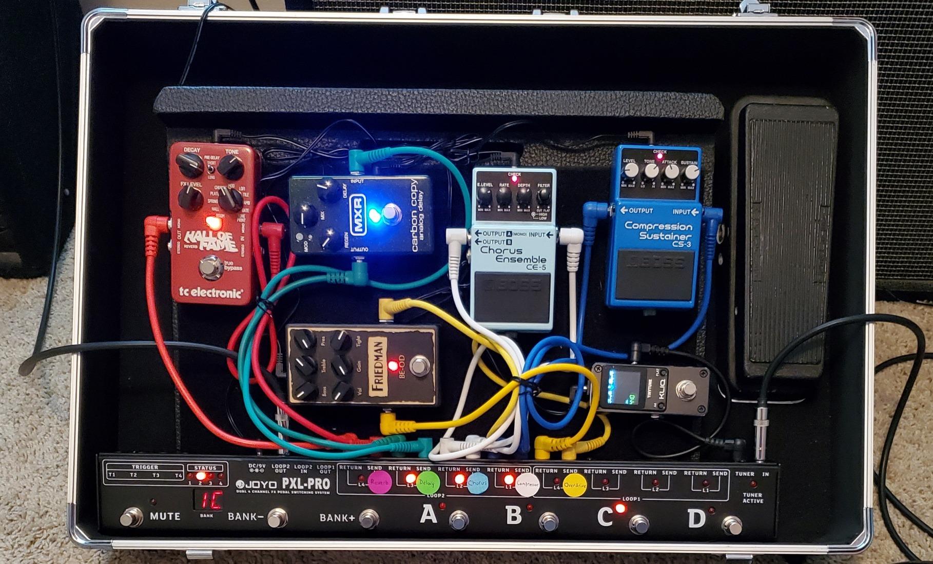 CNB PDC410F MSBK Black Locking Aluminum Pedal Case, Large