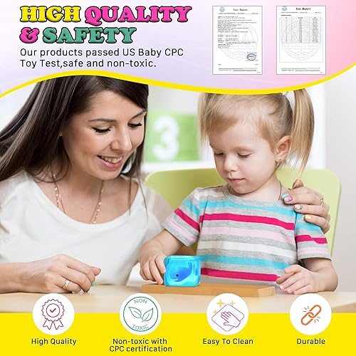 Miniatura 32 de Juguetes sensoriales para la ansiedad con forma de cubo para niños y adultos con autismo, pelotas antiestrés para adultos, juguetes blandos