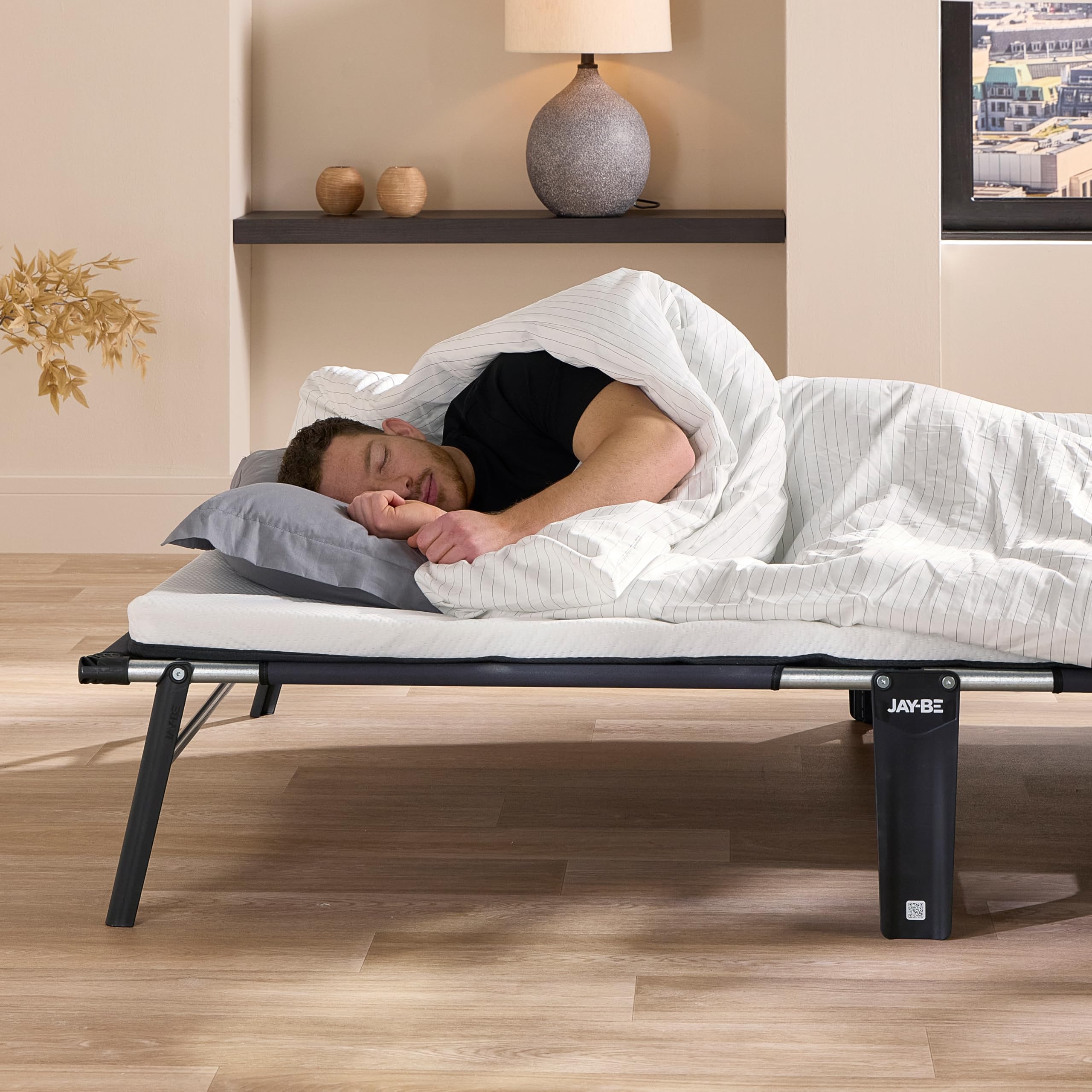 JAY-BE CE120 Letto Pieghevole, Acciaio zincato, Piccolo Doppio