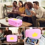 ivoler Carrying Storage All in One Case for Nintendo Switch 2 (2025), Portable Travel Protective Hard Messenger with Bag Soft Lining 20 Games for Switch 2 Console Pro Controller & Accessories (Pink)