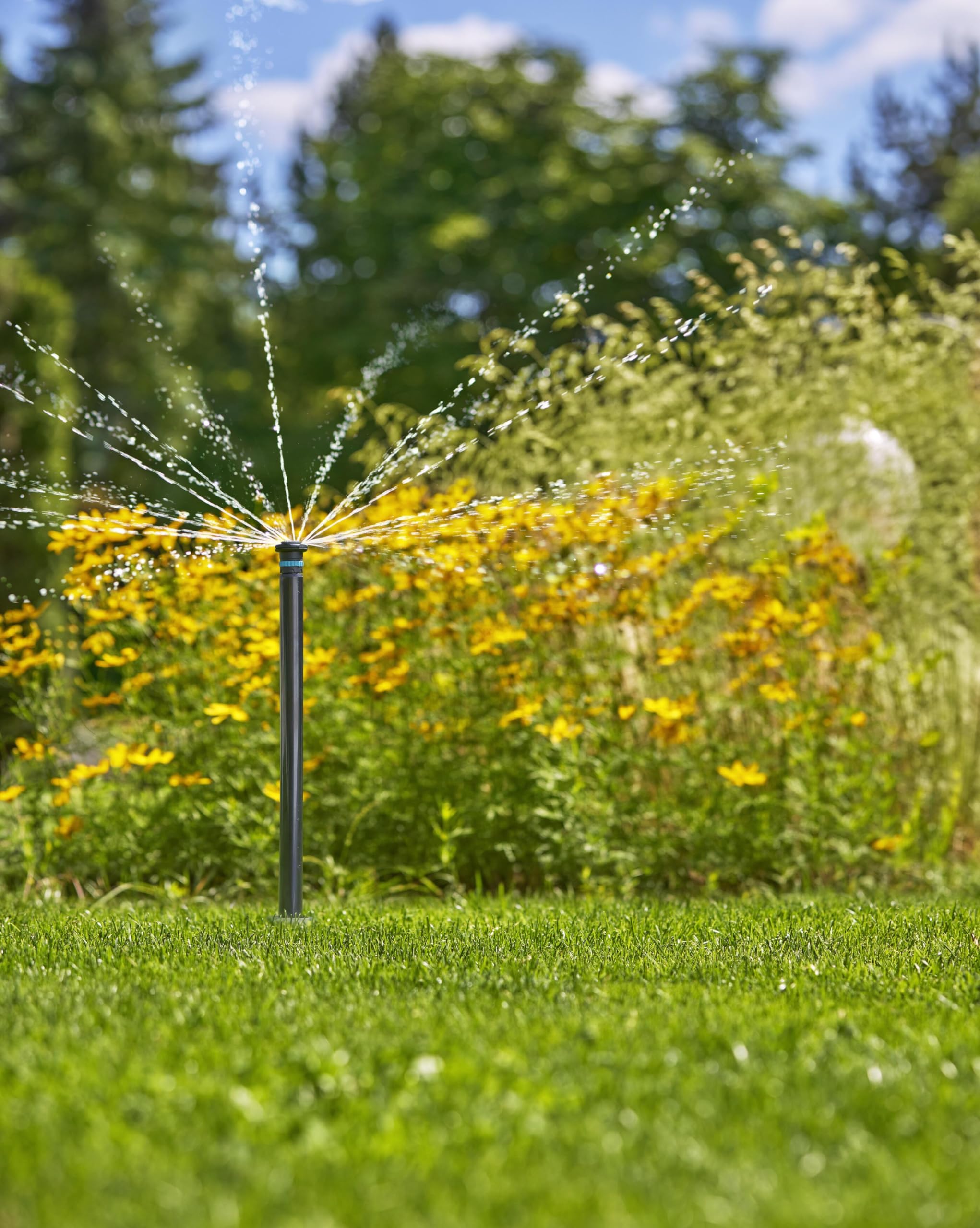 Gardena Système d'arrosage Arroseur escamotable MD40/300 : système d'arrosage escamotable pour Plantes Plus Hautes jusqu'à 40 m², portée de 2,5 à 3,5 m, Filetage extérieur 3/4" (8233-20)