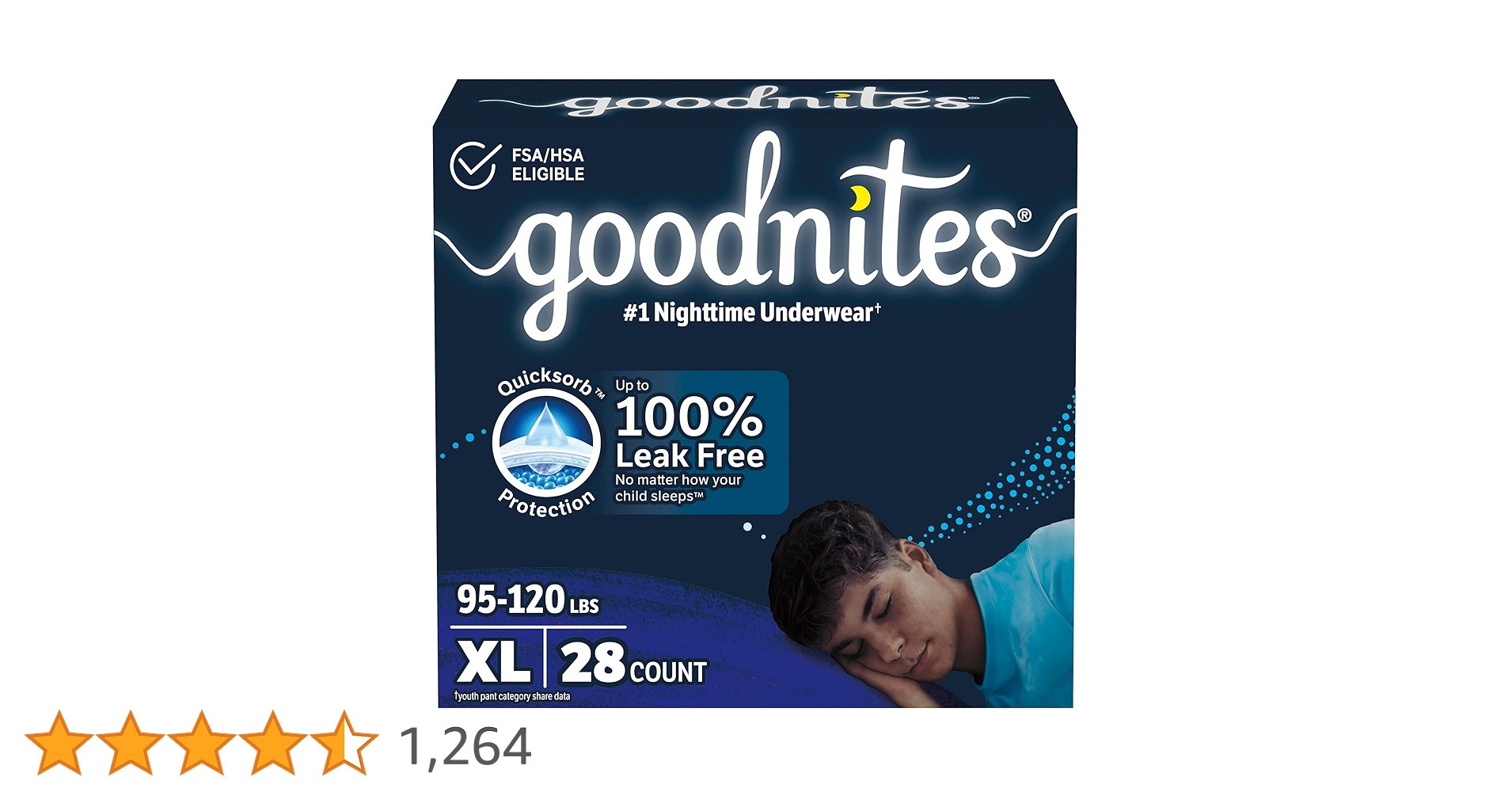 Amazon.co.jp: Goodnites Nighttime Bedwetting Underwear, Boys' XL