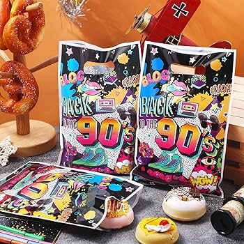 Amazon.com: Qeeenar 50 Pieces 90s Party Favor Bags Bulk