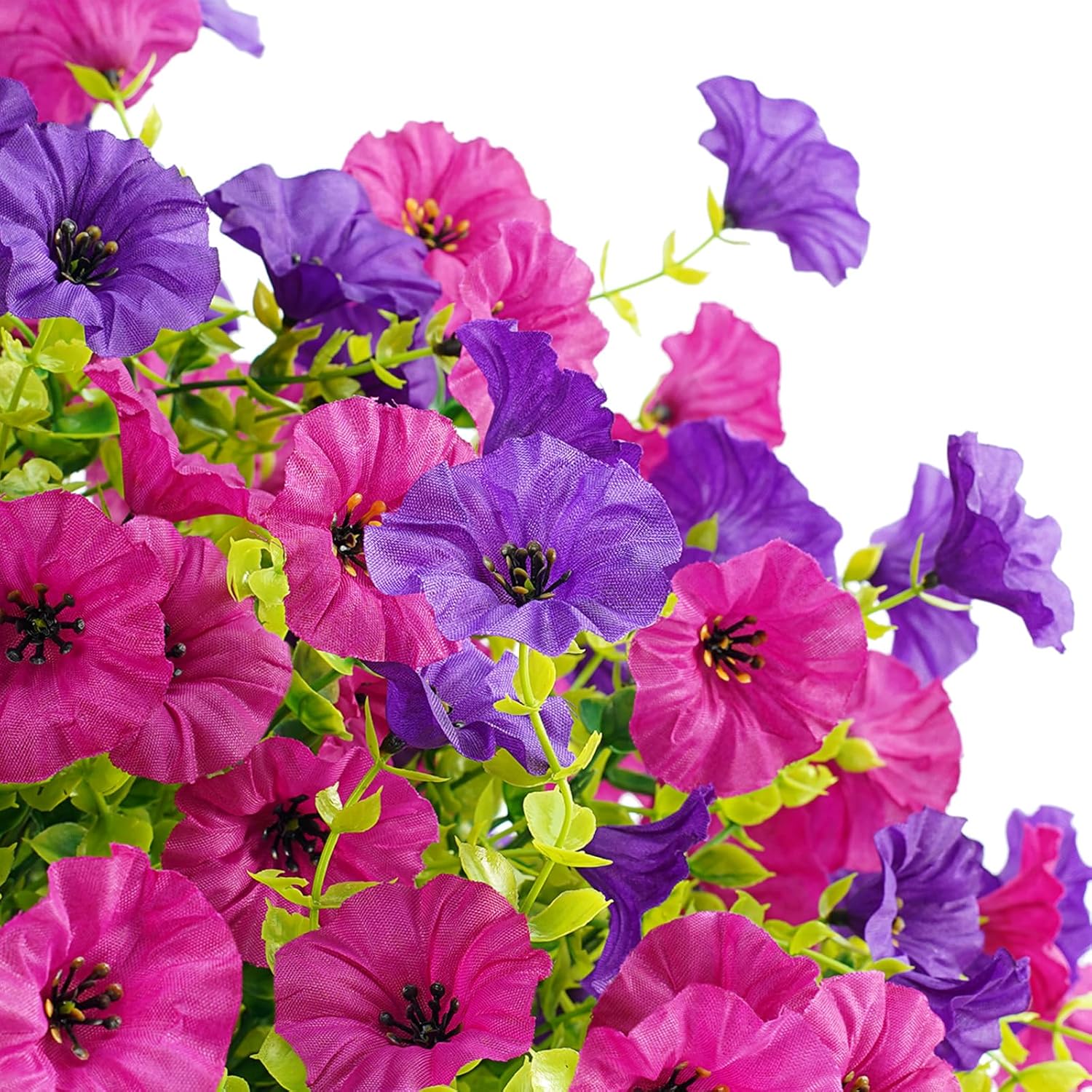 Artificial Hanging Baskets Faux Bougainvillea, Flowers Plants for Outdoor Outside Spring Decoration, Fake Silk UV Resistant Look Real Long Trailing Vines for Front Door Porch Planter Urn Patio Balcony - Image 7