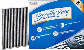 Spearhead Odor Defense Breathe Easy Cabin Filter | Fits 2011-23 300, 2011-23 Challenger, 2011-23 Charger Like OEM | Up to 25% Longer Lasting w/Activated Carbon (BE-668)